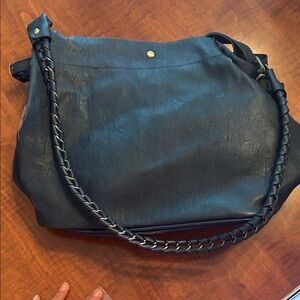 Elegant Black Leather Women's Bag